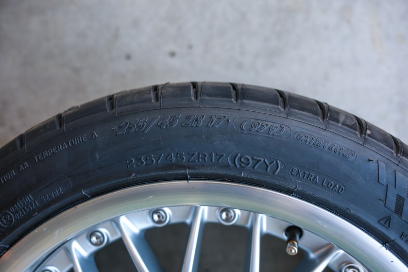 Speed Rating Sidewall Tire